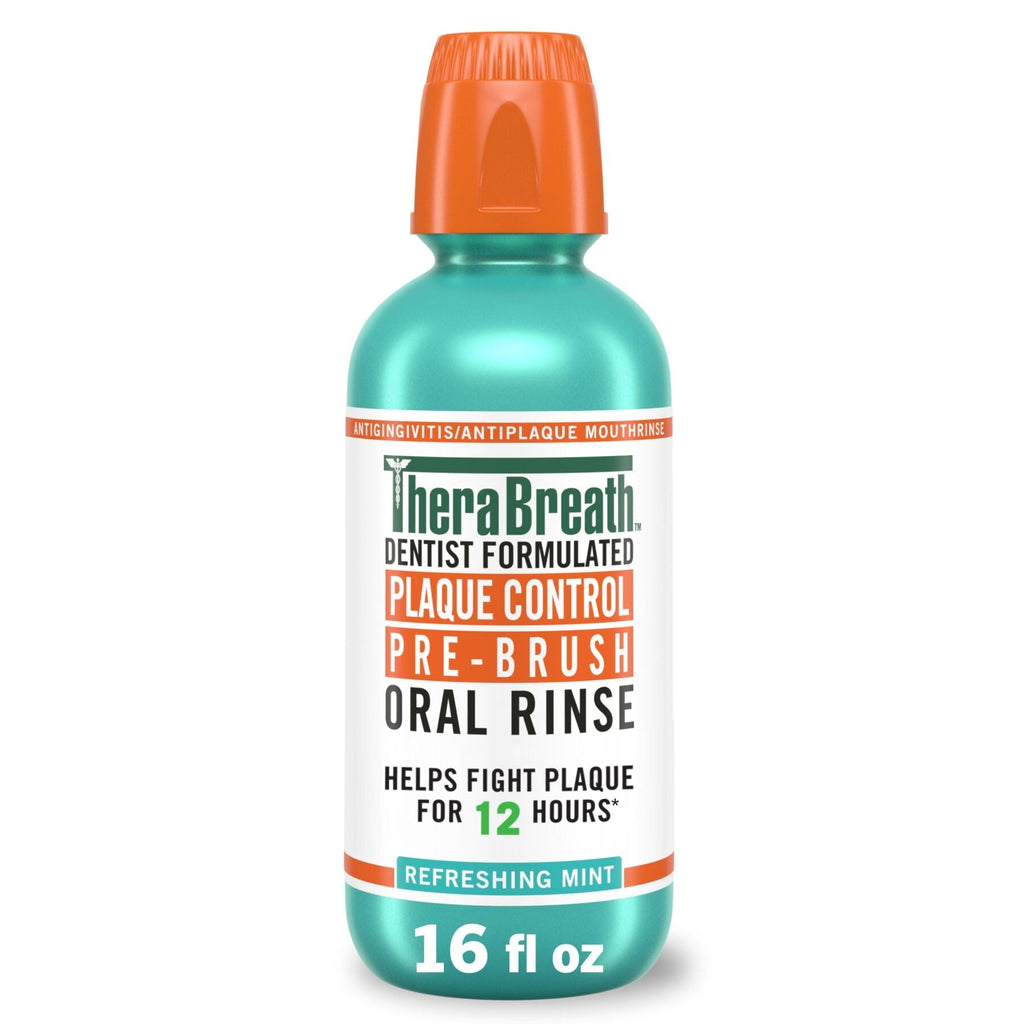 Plaque Control Pre-Brush Oral Rinse - Refreshing Mint Flavor a93Z