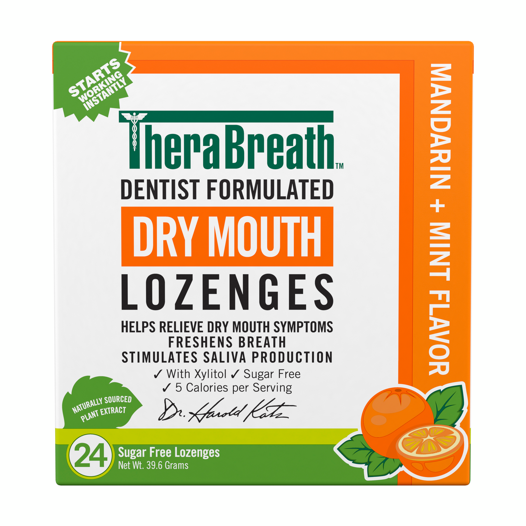 Dry Mouth Lozenges - Mandarin Mint viQl